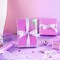 Hot Pink Wrapping Paper - Mini Roll - 17 inch x 16.5 feet - Holographic Iridescent Wrapping Paper for Birthday, Wedding, Baby Shower, Bridal Shower, Valentine's Day, Mother's Day